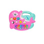 Rosa Golfinho Teclado Animal - BBR TOYS R2989