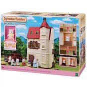 Casa com Torre e Telhado Vermelho Sylvanian Families - Epoch