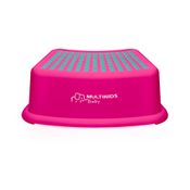 Degrau Infantil com Antiderrapantes Step Up Rosa Multikids Baby - BB1008