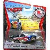 Disney Cars Carros Jeff Gorvette With Metallic Finish Silver