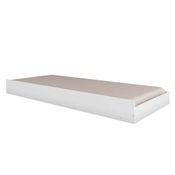 Cama Auxiliar 100% MDF para Berço Vini Móveis Peroba Branco Brilho