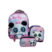 Mochila Infantil Estojo e Lancheira Panda Fofinho Yepp - MIF5314