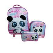 Mochila Infantil Estojo e Lancheira Panda Fofinho Yepp - MIF5314