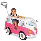 Carrinho de Passeio a Pedal Kombina Calesita Rosa 1030 12m+