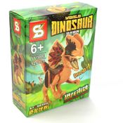 Brinquedo Dinossauro Jurassic World de Montar Estilo LEGO Colecionável