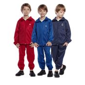 KIT 3 CONJUNTOS CASACO E CALÇA ESPORTIVO AGASALHO INFANTIL BEBE UNIFORME INVERNO DE FRIO PELUCIADO Tamanho: 04;Cor:Verme