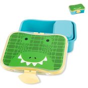 Kit Lanche Infantil Alimentação Escola Zoo Skip Hop Cor:Crocodilo (Verde)
