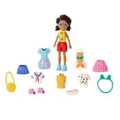 Boneca Polly Pocket Kit De Viagem Shani - Mattel GFT92/GFT93