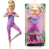 Boneca Barbie Feita para Mexer Loira Roupa Lilas - Mattel GXF04