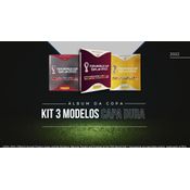 ÁLBUM CAPA DURA COPA DO MUNDO QATAR 2022 KIT: OURO/PRATA/VINHO