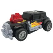 Hot Wheels Carros Hot Rod Preto com Luz e Som Multikids