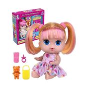 Boneca Cot Surprise Cabelo Rosa e Amarelo Cotiplas