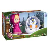 Boneca Masha e o Urso Brincando Com Pinguim Cotiplas