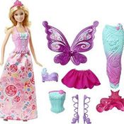 Barbie Dreamtopia Fantasia Sereia Princesa e Fada Mattel