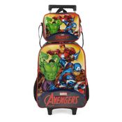 Kit Mochila Rodinha Infantil Vingadores +Lancheira Luxcel
