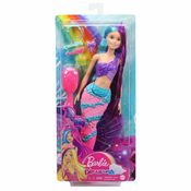 Barbie Sereia Penteados Fantásticos Cabelo Azul E Roxo - Ma