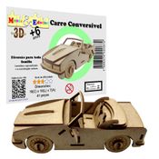 Brinquedo Quebra Cabeça 3D Carro Conversível Mdf