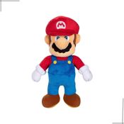 Pelúcia Boneco Super Mario Bros -  Mario 23cm Candide