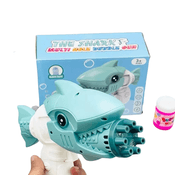 Brinquedo De Bolha De Sabão Pistola Arminha Elétrica Shark