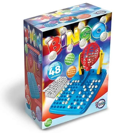 Jogo de Bingo! com Globo e 48 Cartelas - 1000 - Nig - Dorémi Brinquedos