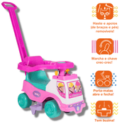 TOTOKA PLUS ROSA BEBÊ INFANTIL CARRINHO MOTOCA QUADRICICLO