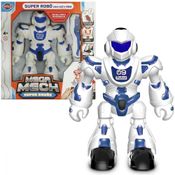 Branco E Azul Super Robô Mega Mech - Toyng 042437