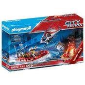 Missão De Resgate Bombeiros Playmobil - Sunny 2531