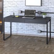 Escrivaninha Industrial Kuadra com 2 Gavetas 135 cm - Preto