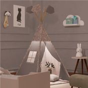 Cabana Infantil Mundo Mágico com Janelinha e Led- Off White