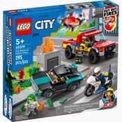 Resgate Dos Bombeiros E Perseguição De Polícia Lego City