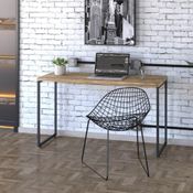 Escrivaninha Dynamica Industrial 120 cm - Carvalho/Preto