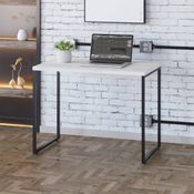 Escrivaninha Dynamica Industrial 90 cm - Preto/Snow