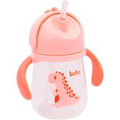 Copo Dino Com Alça Rosa Buba
