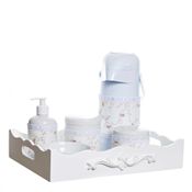 Kit Higiene Resina Arabesco Com Porta Álcool-Gel E Capa