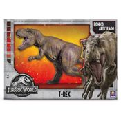 BONECO E PERSONAGEM JURASSIC WORLD T-REX GRANDE