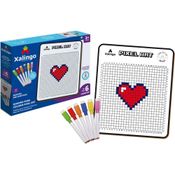 BRINQUEDO PEDAGOGICO TDAH QUADRO PIXEL ART COLOR 6C