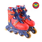 Patins Inline 35/38 Vermelho,Azul