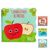 BRINQUEDO DE BANHEIRA PARA HORA DO BANHO IMPERMEÁVEL INFANTIL BEBE MENINO MENINA LIVRINHO EDUCATIVO BUBA Cor:CONHECENDO