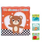 BRINQUEDO DE BANHEIRA PARA HORA DO BANHO IMPERMEÁVEL INFANTIL BEBE MENINO MENINA LIVRINHO EDUCATIVO BUBA Cor:UM DIA COM