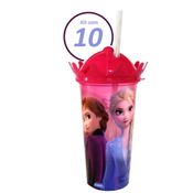 Kit 10 Copos Frozen Anna Elsa de Coroa Lembrancinhas Decoração Festa