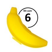 Kit 6 Porta Mix de Banana pote para Armazenar Banana 210ml Plasútil