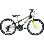 Bicicleta Track e Bikes Axess Aro 24 com Freio V-Brake, 21 Marchas, Pedal com Refletor