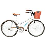 Bicicleta Track Bikes Classic Plus Retrô Aro 26 com Freio V-Brake, Refletor, Cesto Dianteiro