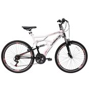 Bicicleta Aro 26 Track e Bikes Boxxer New com 21 Marchas e Full Suspension