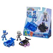 Bonecos PJ Masks Hasbro Catboy x Luna Girl com Veículos de Ação