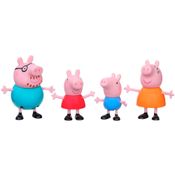 Boneco Peppa Pig com Família Hasbro F2190 4 Unidades