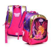 Mochila G Barbie Butterfly e a Princesa Fairy Roxo - Sestini