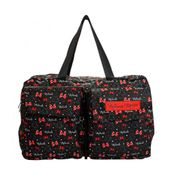 Bolsa Dobrável De Viagem Preta Minnie Mouse: Disney