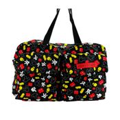 Bolsa Dobrável De Viagem Preta Mickey Mouse: Disney