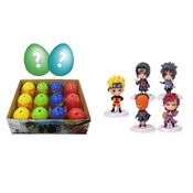 KIT 2 Ovos Surpresa com Miniaturas Ninjas Aleatórios Mangá Bonecos Mini Figuras Colecionáveis